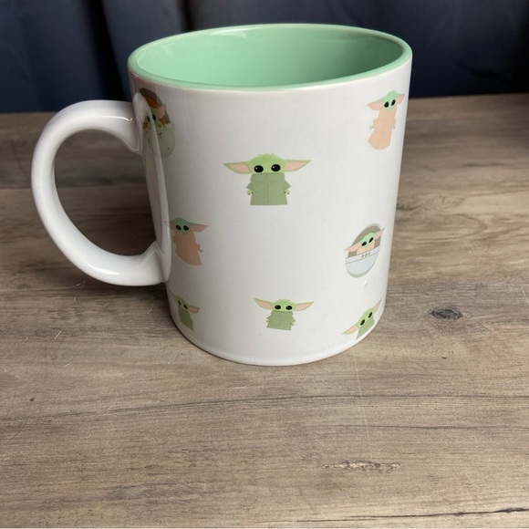 Star Wars The Mandalorian Grogu The Child in Pram • 12oz Ceramic Coffee Mug Cup - Picture 1 of 7